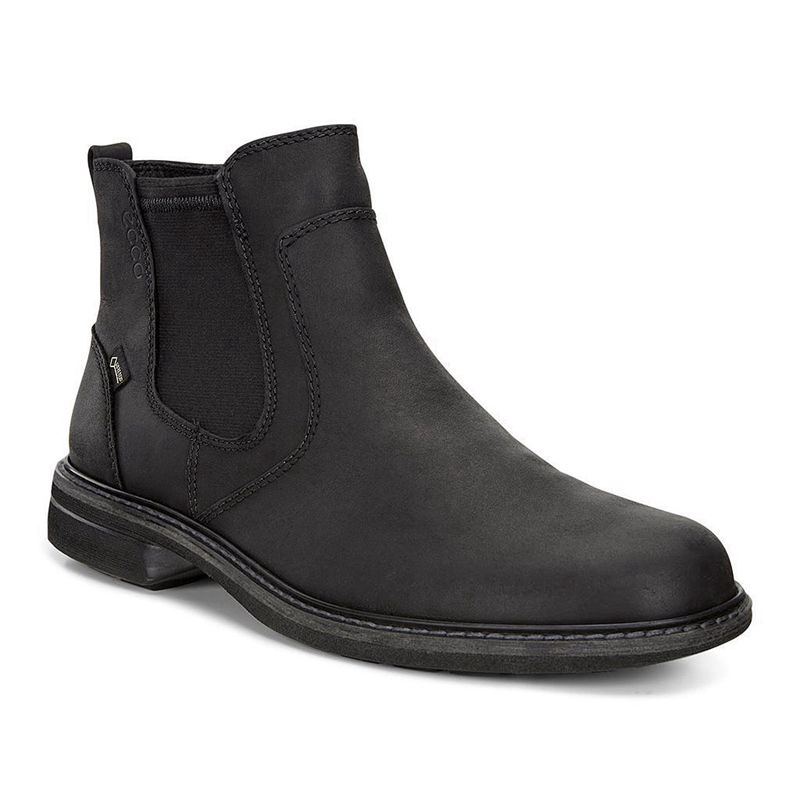 Men Boots Ecco Turn - Chukka Boots Black - India ADJFZB729